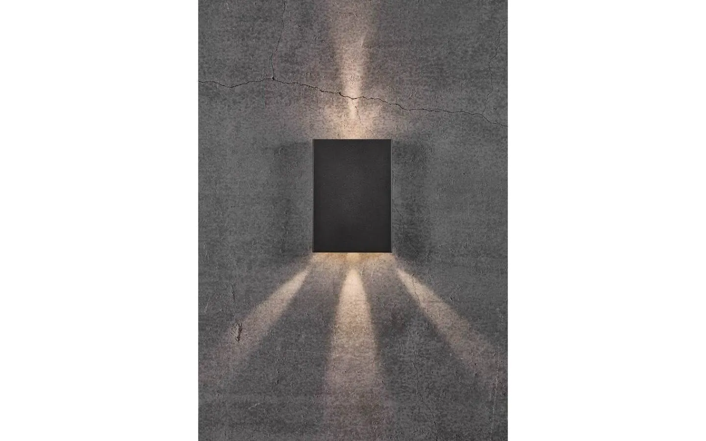 Upp & Nedljus Lampor<Nordlux Fold 15 Vägglampa LED 3000K 2x5W Svart IP54