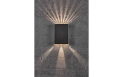 Upp & Nedljus Lampor<Nordlux Fold 15 Vägglampa LED 3000K 2x5W Svart IP54