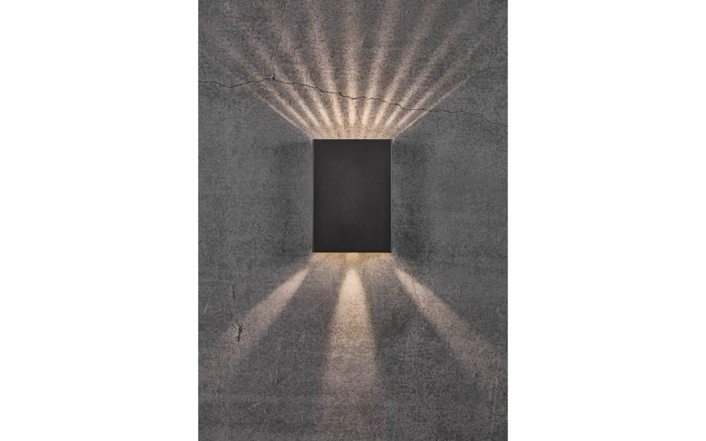 Upp & Nedljus Lampor<Nordlux Fold 15 Vägglampa LED 3000K 2x5W Svart IP54