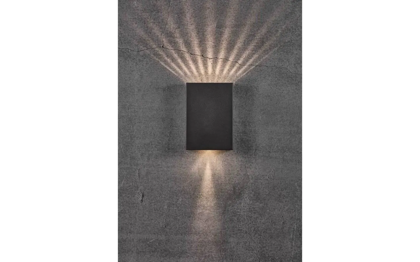 Upp & Nedljus Lampor<Nordlux Fold 15 Vägglampa LED 3000K 2x5W Svart IP54