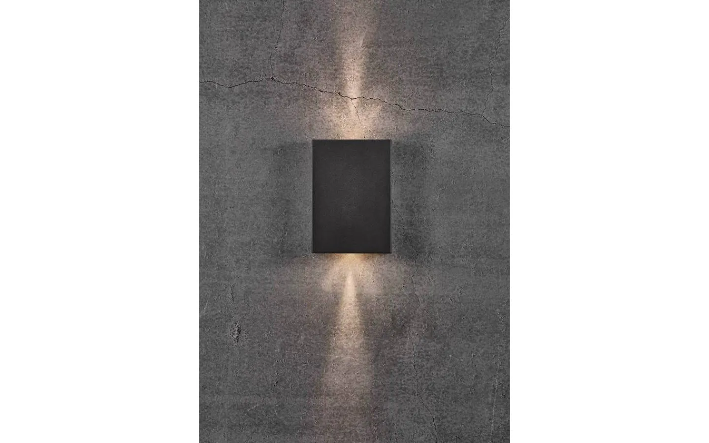 Upp & Nedljus Lampor<Nordlux Fold 15 Vägglampa LED 3000K 2x5W Svart IP54