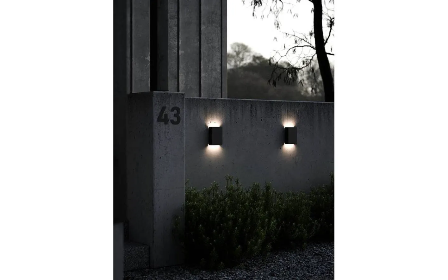 Upp & Nedljus Lampor<Nordlux Fold 15 Vägglampa LED 3000K 2x5W Svart IP54