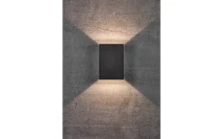 Upp & Nedljus Lampor<Nordlux Fold 15 Vägglampa LED 3000K 2x5W Svart IP54