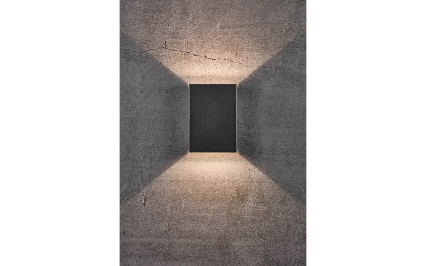 Upp & Nedljus Lampor<Nordlux Fold 15 Vägglampa LED 3000K 2x5W Svart IP54