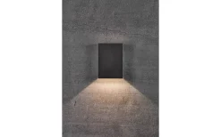 Upp & Nedljus Lampor<Nordlux Fold 15 Vägglampa LED 3000K 2x5W Svart IP54