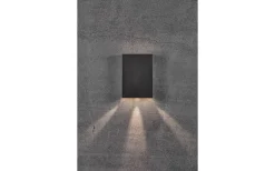 Upp & Nedljus Lampor<Nordlux Fold 15 Vägglampa LED 3000K 2x5W Svart IP54