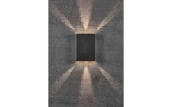 Upp & Nedljus Lampor<Nordlux Fold 15 Vägglampa LED 3000K 2x5W Svart IP54