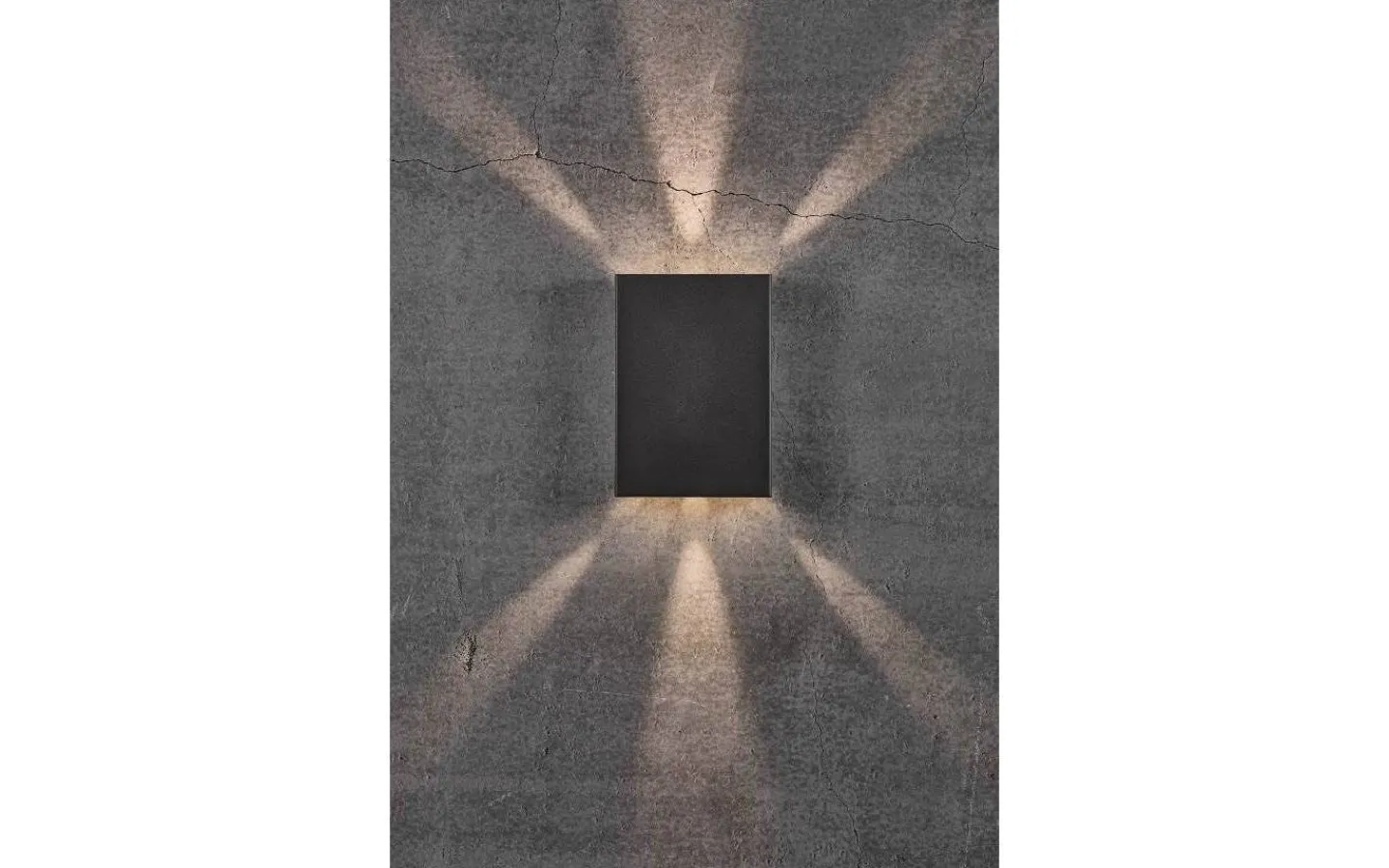 Upp & Nedljus Lampor<Nordlux Fold 15 Vägglampa LED 3000K 2x5W Svart IP54