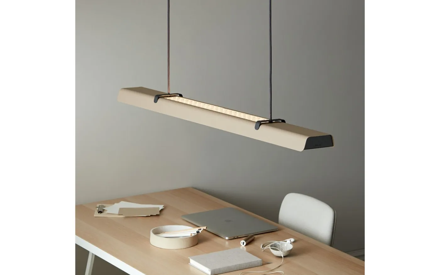 Fold Kontorsarmatur 116cm LED 3000K 5200lm 43W Sand