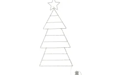 Batteri Julpynt Utomhus<Star Trading Folde Outdoor Batteridriven Siluett Gran 1,2m Silver