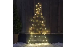 Batteri Julpynt Utomhus<Star Trading Folde Outdoor Batteridriven Siluett Gran 0,9m Silver