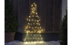 Batteri Julpynt Utomhus<Star Trading Folde Outdoor Batteridriven Siluett Gran 0,9m Silver