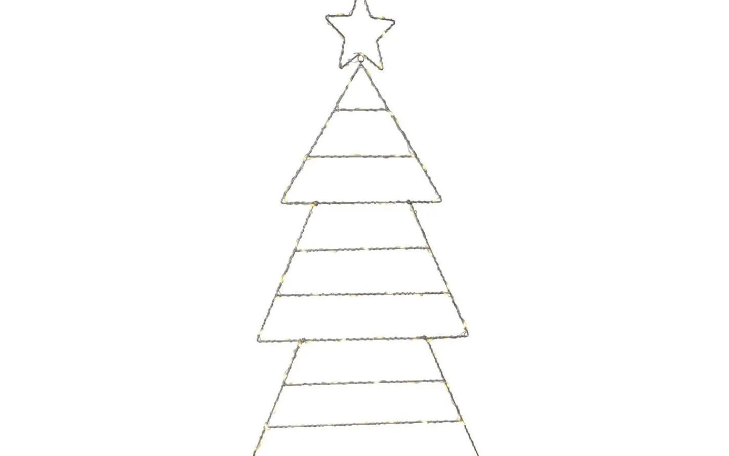 Batteri Julpynt Utomhus<Star Trading Folde Outdoor Batteridriven Siluett Gran 0,9m Silver