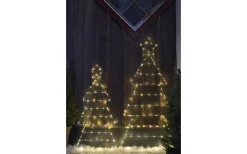 Batteri Julpynt Utomhus<Star Trading Folde Outdoor Batteridriven Siluett Gran 0,9m Silver