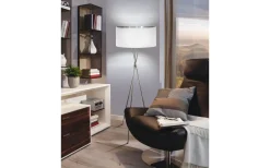 Eglo Fondachelli Golvlampa 152cm Nickel/Vit* Golvlampor