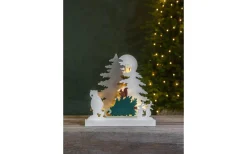 Batteri Julpynt Inomhus<Star Trading Forest Friends Batteridriven Gran på Släde 38cm