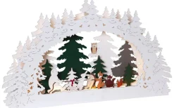 Forest Friends Batteridriven Ljusstake Skog Multifärgad