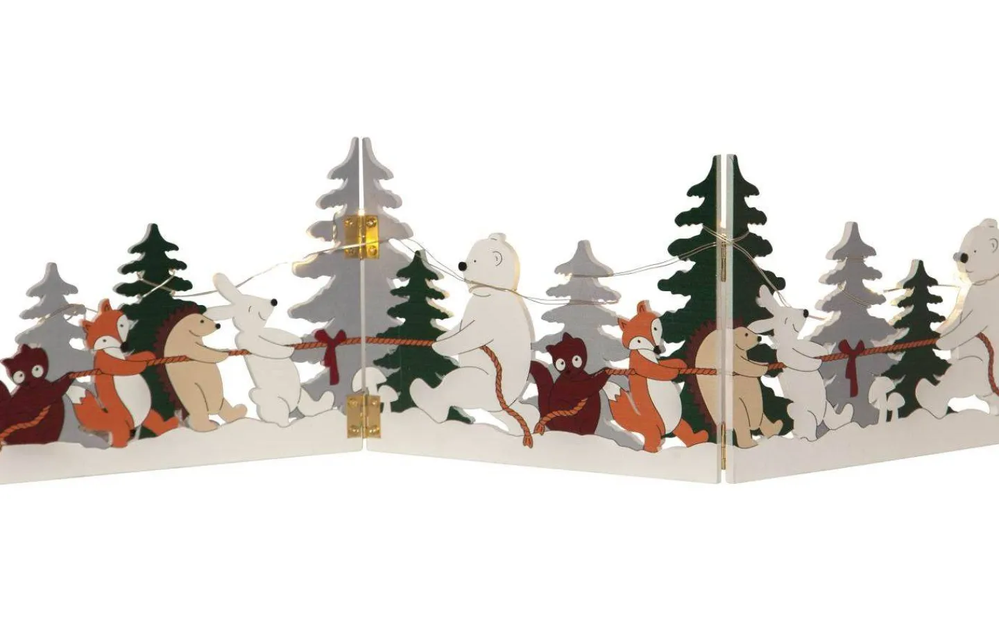 Batteri Julpynt Inomhus<Star Trading Forest Friends Batteridriven Bordsdekoration Dragkamp