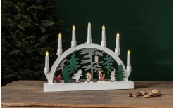 Star Trading Forest Friends Batteridriven Ljusstake 33cm* Batteri Julpynt Inomhus