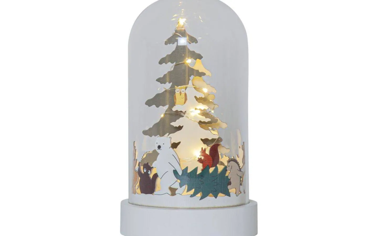 Star Trading Forest Friends Bordsdekoration 20cm Multifärgad* Batteri Julpynt Inomhus|Julpynt Inomhus