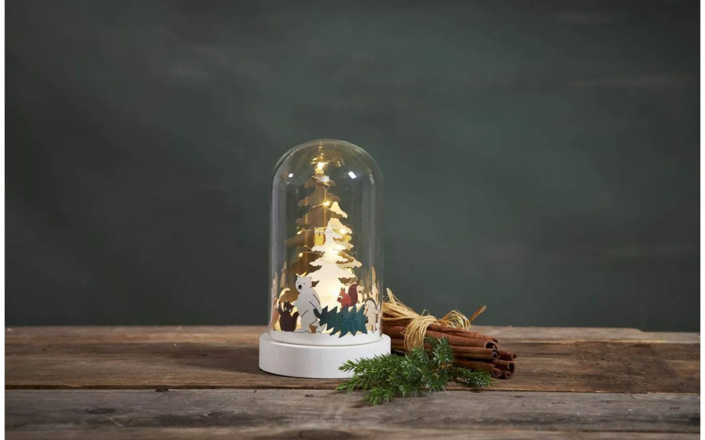 Star Trading Forest Friends Bordsdekoration 20cm Multifärgad* Batteri Julpynt Inomhus|Julpynt Inomhus