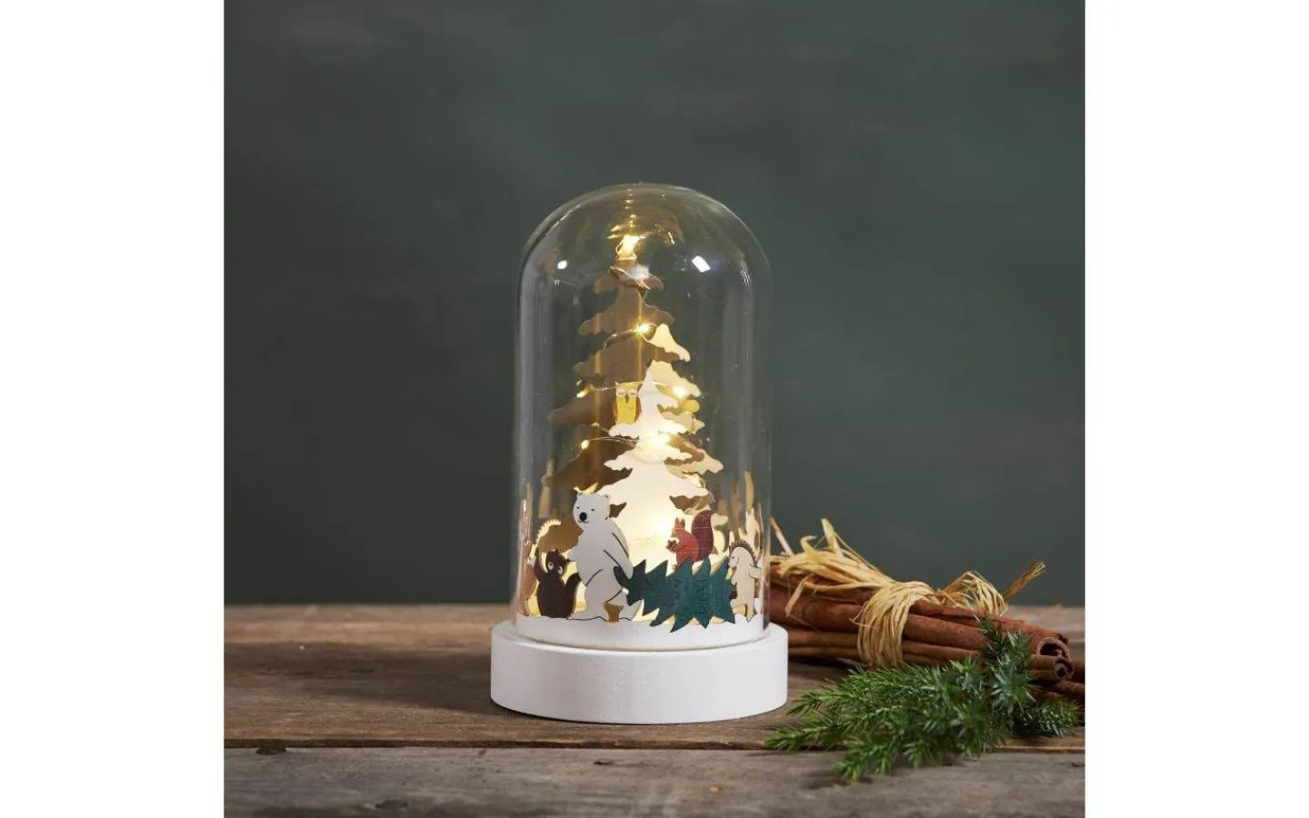 Star Trading Forest Friends Bordsdekoration 20cm Multifärgad* Batteri Julpynt Inomhus|Julpynt Inomhus