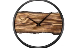 NeXtime Forest Large Väggklocka Ø45 cm Trä/Svart* Väggklockor