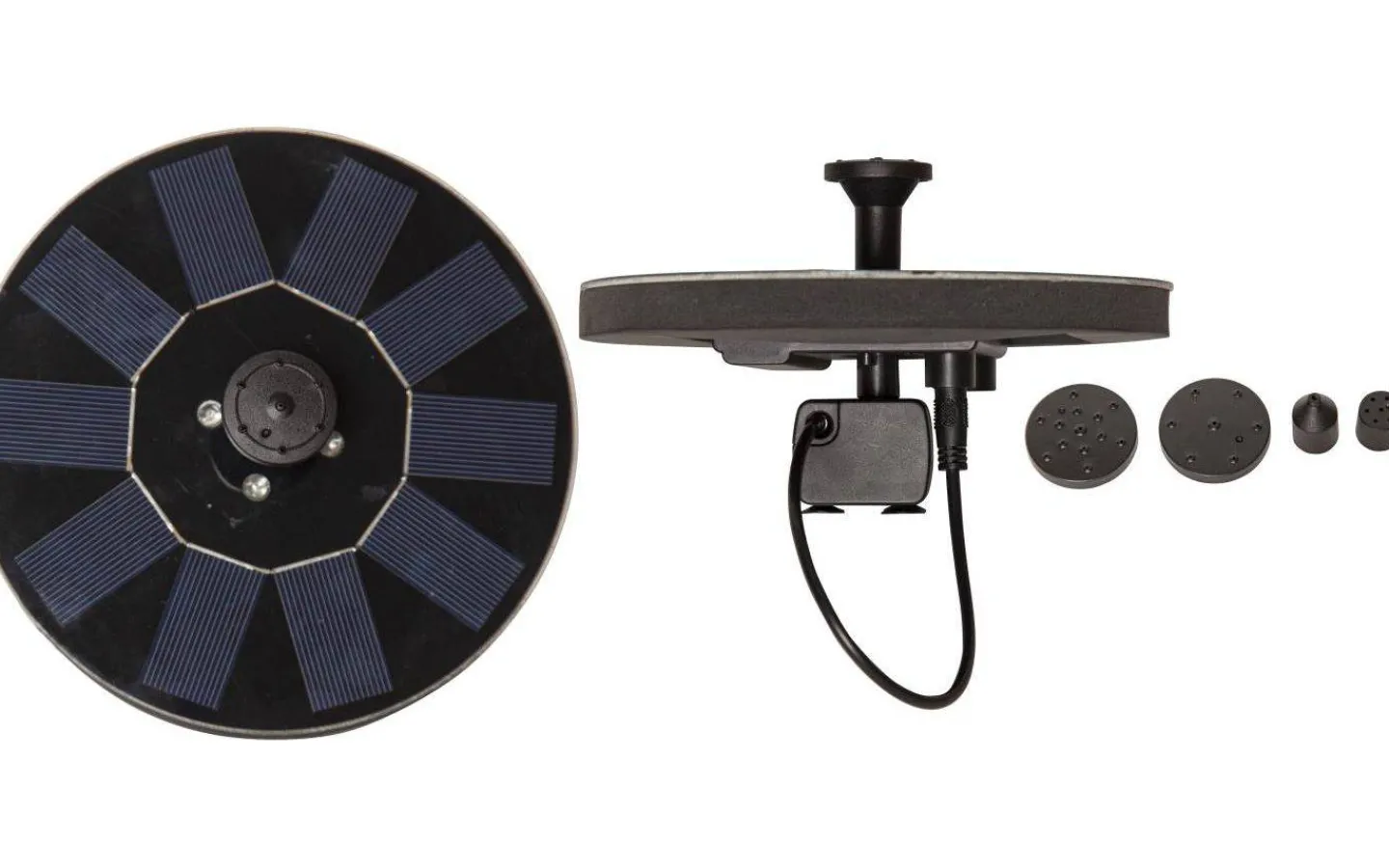 Visa Alla Solcellslampor<Star Trading Fountain Solcellsdekoration 10cm Svart