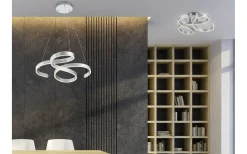 Plafonder<Trio Lighting Francis Plafond LED i borstad aluminium