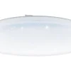 Frania Plafond 55cm LED 3000K 50W Kristalleffekt Vit