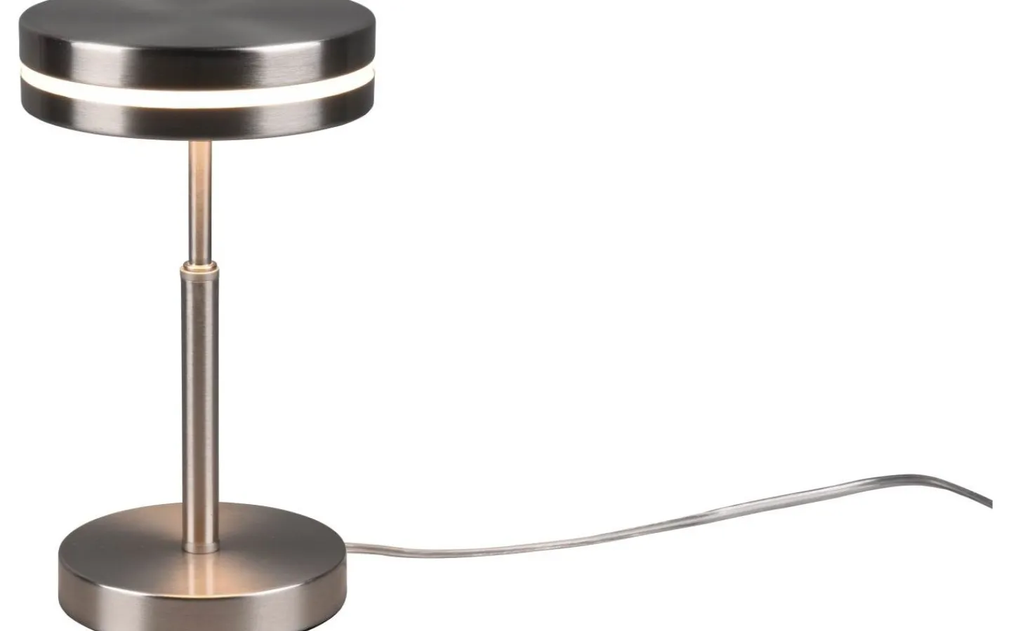 Bordslampor<Trio Lighting Franklin Bordslampa LED i borstat stål