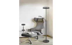 Trio Lighting Franklin Golvlampa LED uplight antracit* Uplight|Golvläslampor