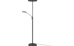 Trio Lighting Franklin Golvlampa LED uplight antracit* Uplight|Golvläslampor