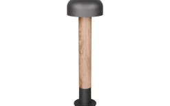 Trio Lighting Fraser Pollare 54cm E27 antracit/trä IP54* Pollare & Grindlyktor