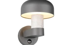 Trio Lighting Fraser Vägglampa E27 antracit/betonglook rörelsesensor IP54* Vägglampor Utomhus