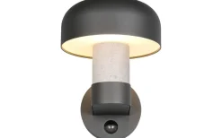Trio Lighting Fraser Vägglampa E27 antracit/betonglook rörelsesensor IP54* Vägglampor Utomhus