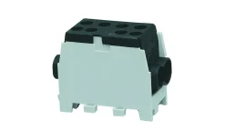 Fördelningsplint, AL/CU, Svart, 2x35+2x25 mm²