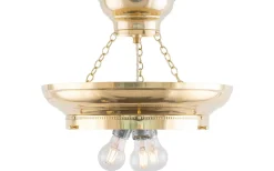 Plafonder<Karlskrona Lampfabrik Fröding ampel 300 - Mässing