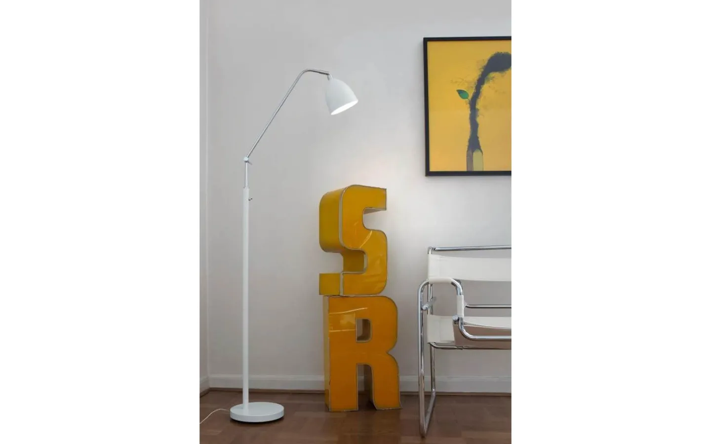 Markslojd Fredrikshamn Golvlampa 152cm Vit* Golvläslampor