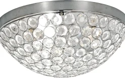 Hall & Trappa|Sovrum<Aneta Freja Kristallplafond 40cm Krom