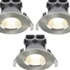 230V Led Spotlights<Nordlux Fremont Spotlight 3-Pack LED 2700K 345lm 4,5W Borstad Stål IP65