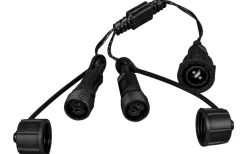 System 31V Konstsmide<Konstsmide Förgreningskoppling 1 hane-2 honkontakter IP44