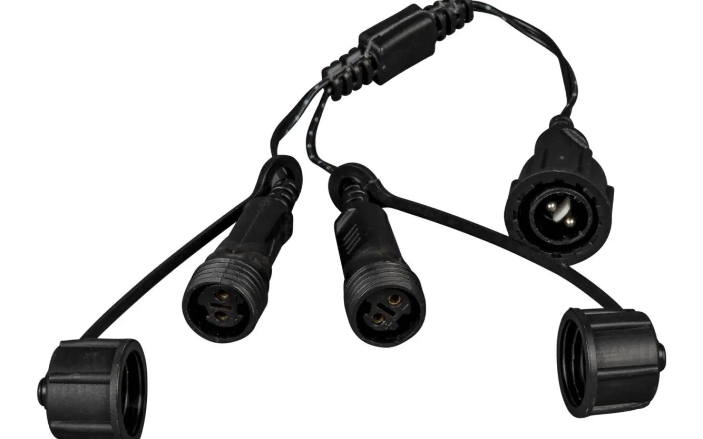 System 31V Konstsmide<Konstsmide Förgreningskoppling 1 hane-2 honkontakter IP44