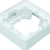 Strömställare/Vägguttag<Malmbergs Förhöjningsram för DCL-uttag, vägg, Fyrkantig