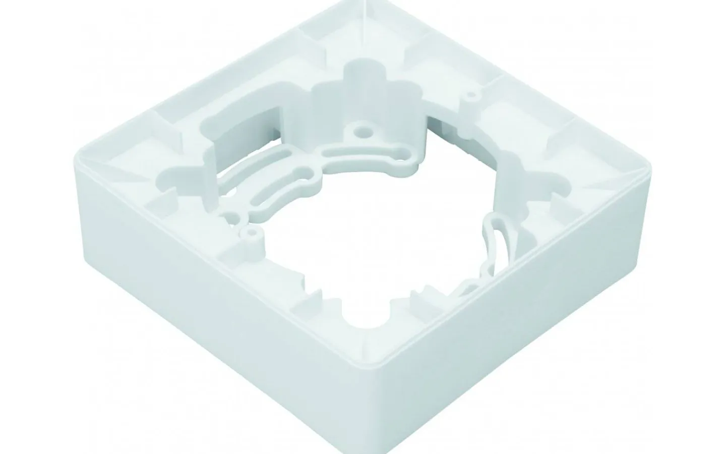 Strömställare/Vägguttag<Malmbergs Förhöjningsram för DCL-uttag, vägg, Fyrkantig