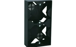 Malmbergs Förhöjningsram Optima, 2-fack, Svart* Strömbrytare & Vägguttag