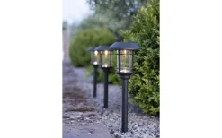 Fride Solcellslampa 3-Pack 34cm Svart