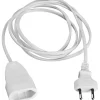 PR Home Förlängningssladd EU 2m Vit* Grendosor & Förlängningskablar