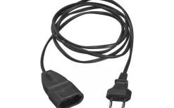 PR Home Förlängningssladd Euro, 2 m Svart* Grendosor & Förlängningskablar
