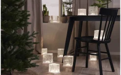 Star Trading Frost Inomhusdekoration 11cm Glitter* Batteri Julpynt Inomhus|Inomhusdekorationer Batteri